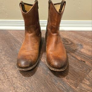 Frye Brown Leather Booties